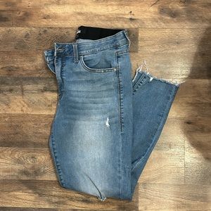 Lularoe skinny jeans with distressing